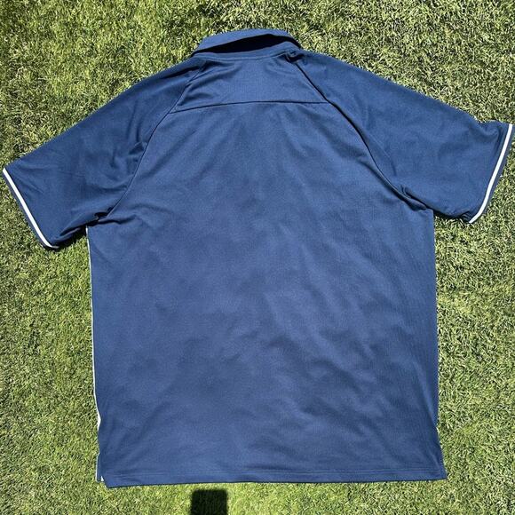 Adidas ClimaCool Athletic Raglan Polo Shirt Collared Short Sleeve Perforated XXL - Picture 10 of 11